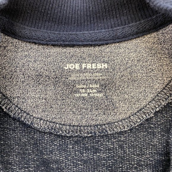 Baseball Jacket Coat Gray Blue Snap Button Baby Toddler 18-24 months - Picture 4 of 4